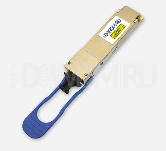 Оптический QSFP+ модуль двухволоконный одномодовый, 40Гб/с, 2км, 1310нм, 2xLC, DDM - ДВДМ.РУ (DSO-16-4D)