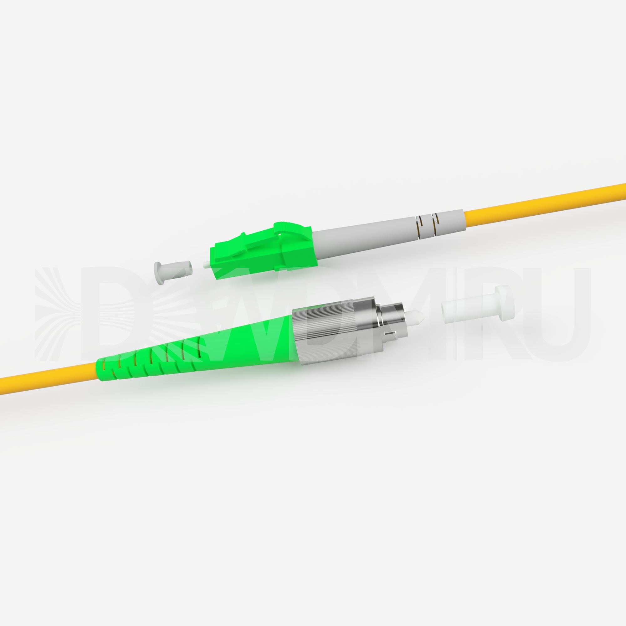 Патч-корд оптический LC/APC-FC/APC, SM, Simplex, 2мм, 40 метров - ДВДМ.РУ (DSO-LCAFCA3LS-40)